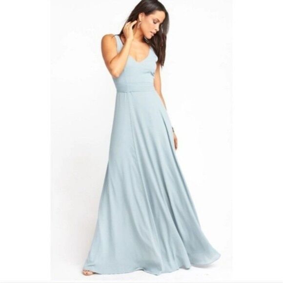 NEW Show Me Your Mumu Silver Sage Crisp Jenn Maxi Dress Size XS - Picture 3 of 8